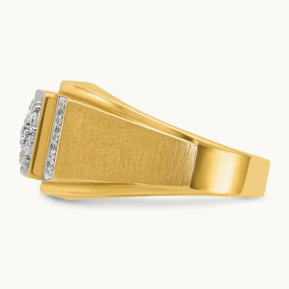 Men's Cluster Ring, 0.50 ct tw Lab-Grown Diamond
