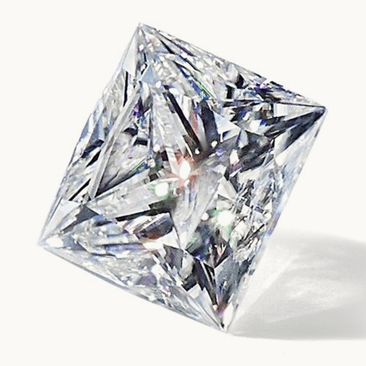 Square Brilliant Pure Light D-E-F Moissanite, 6mm