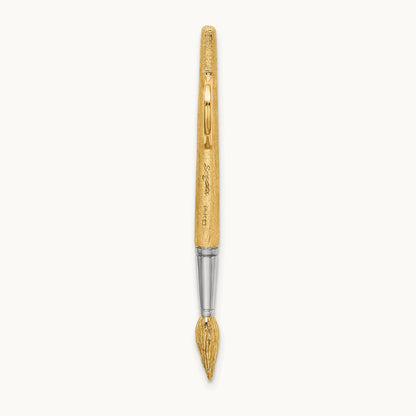 w/Rhodium 3-D Water Paint Brush Charm, 14K
