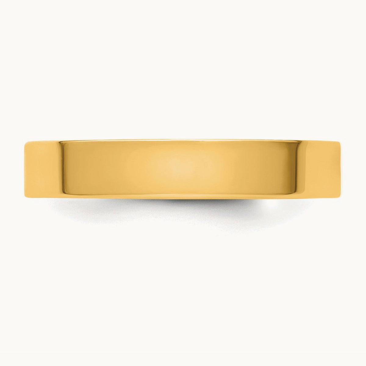 CLIQ Hinged Flat Wedding Band, 4mm, 14K Yellow Gold