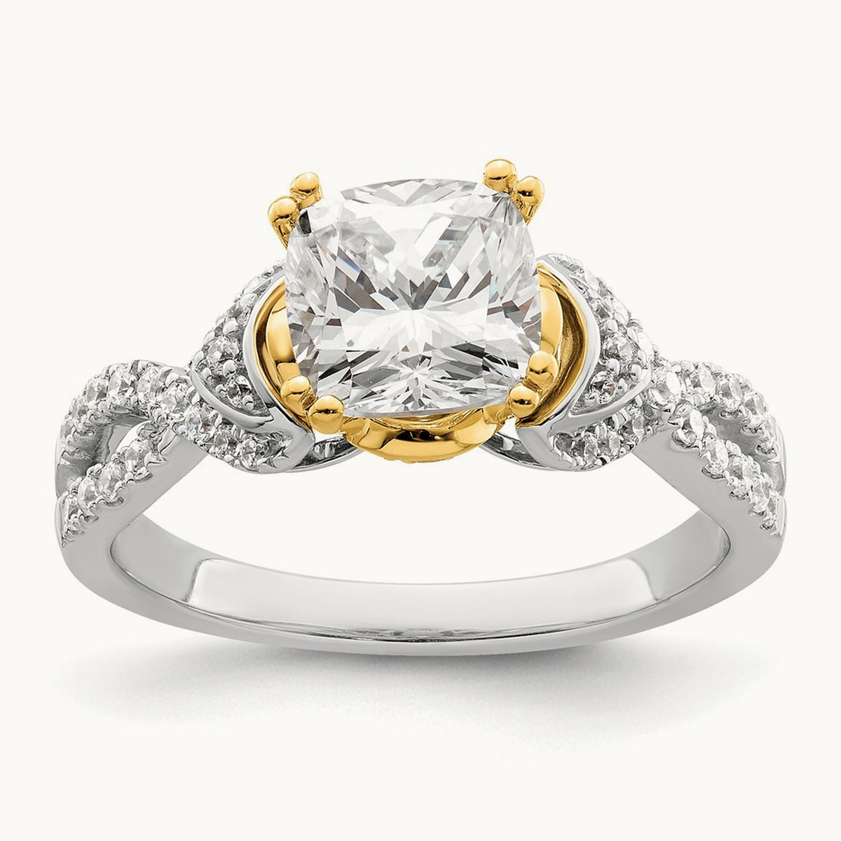 Cushion Semi-Mount Engagement Ring — 1 1/2 ct, 7