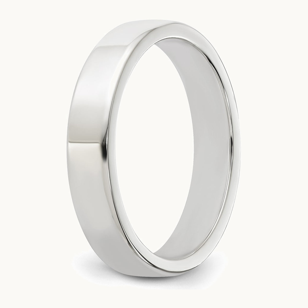 Sterling Silver 4mm Lightweight Flat Band