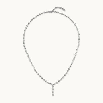 Fashion Tennis Necklace, 10.25 ct tw Lab-Grown Diamond
