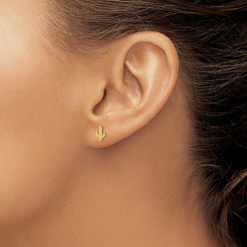 Polished Cactus Post Earrings — photo set