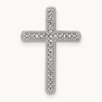 1/10ct. Diamond Cross Chain Slide — photo set