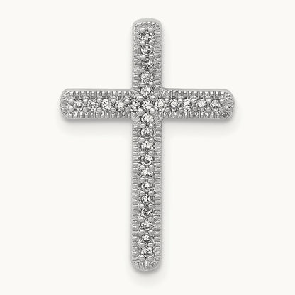 1/10ct. Diamond Cross Chain Slide — photo set