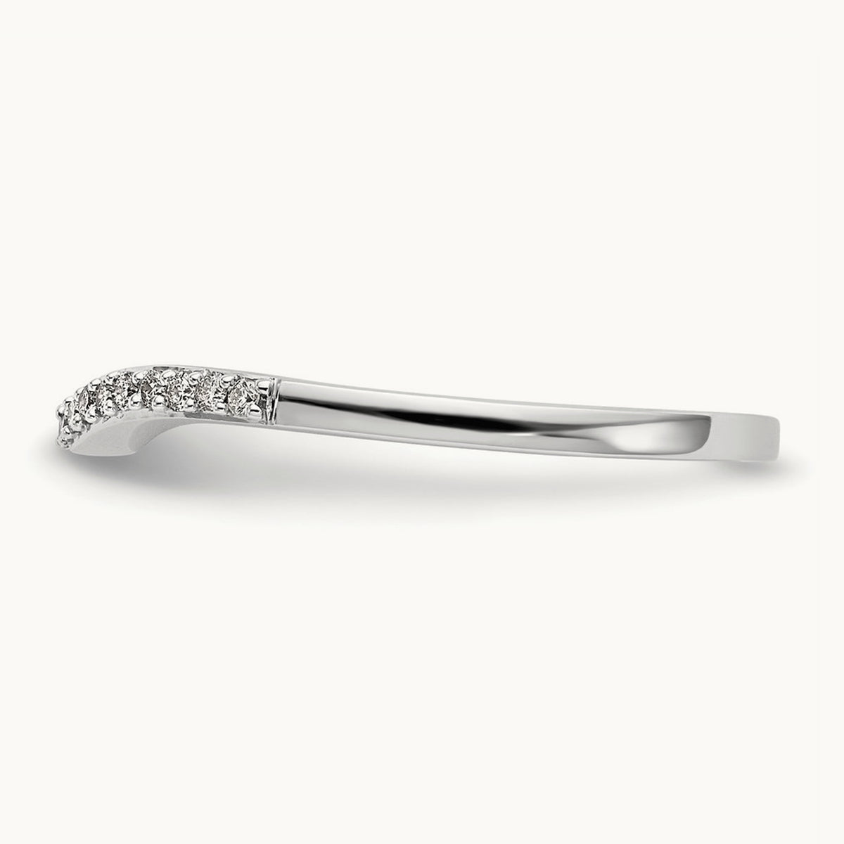 Diamond Wedding Band, 14K White Gold