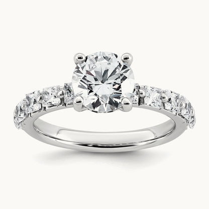 Round Engagement Ring, 2.50 ct tw Lab-Grown Diamond