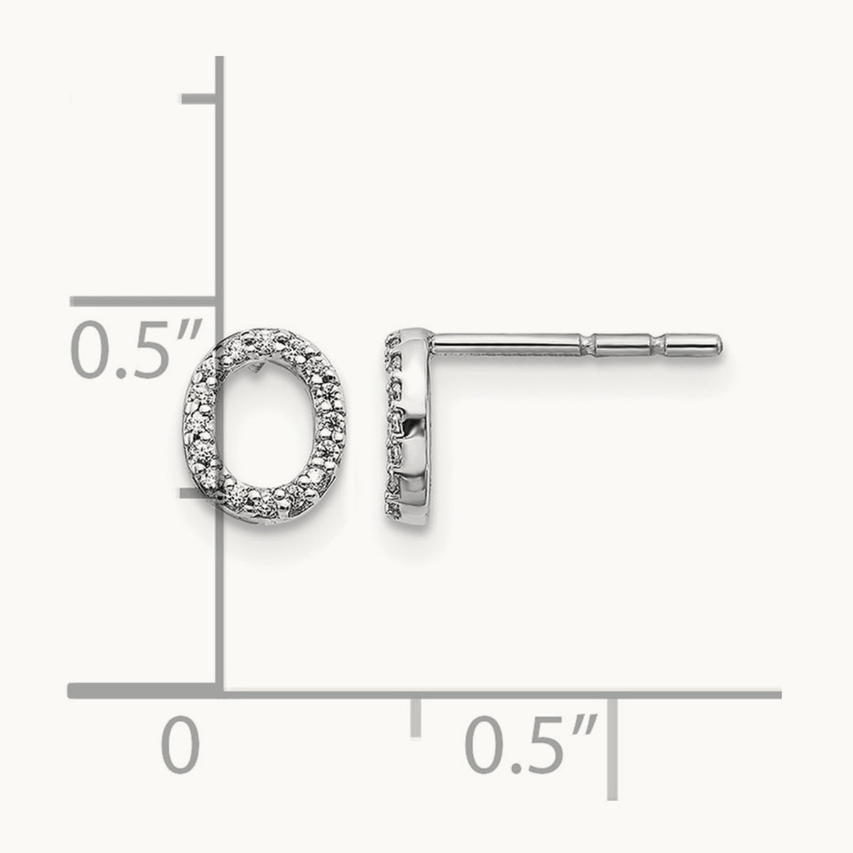 Diamond Earrings — 7mm, O