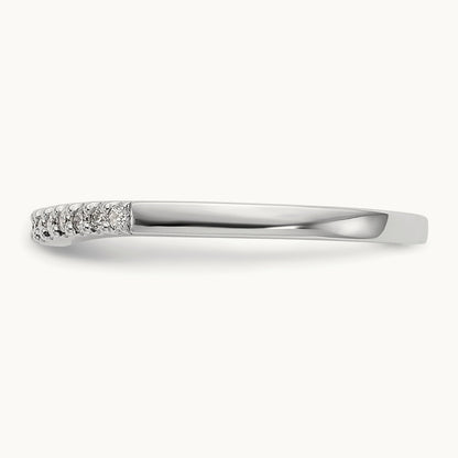 Diamond Wedding Band, 14K White Gold