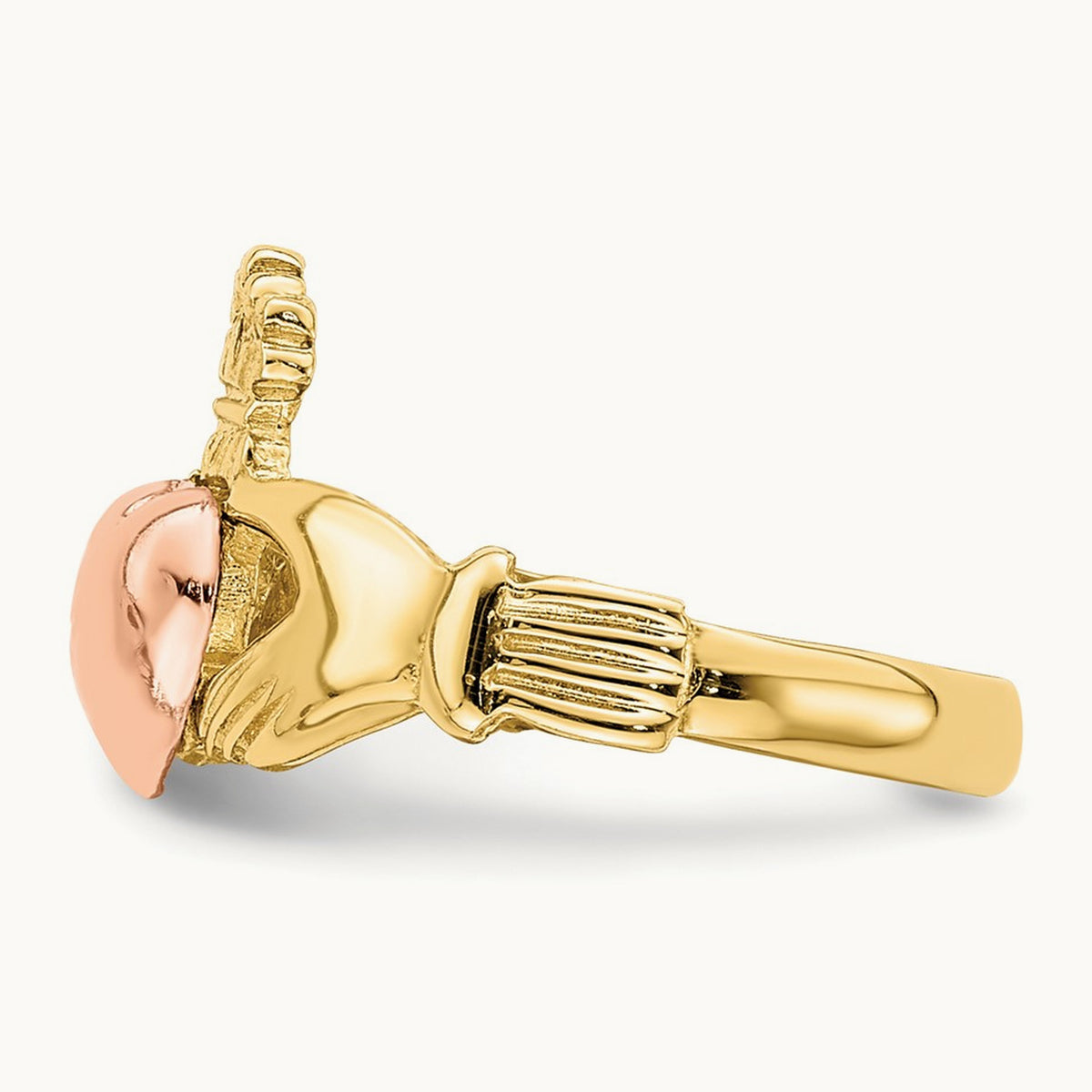 Baby Claddagh Ring — 14K Two-Tone Gold, 1