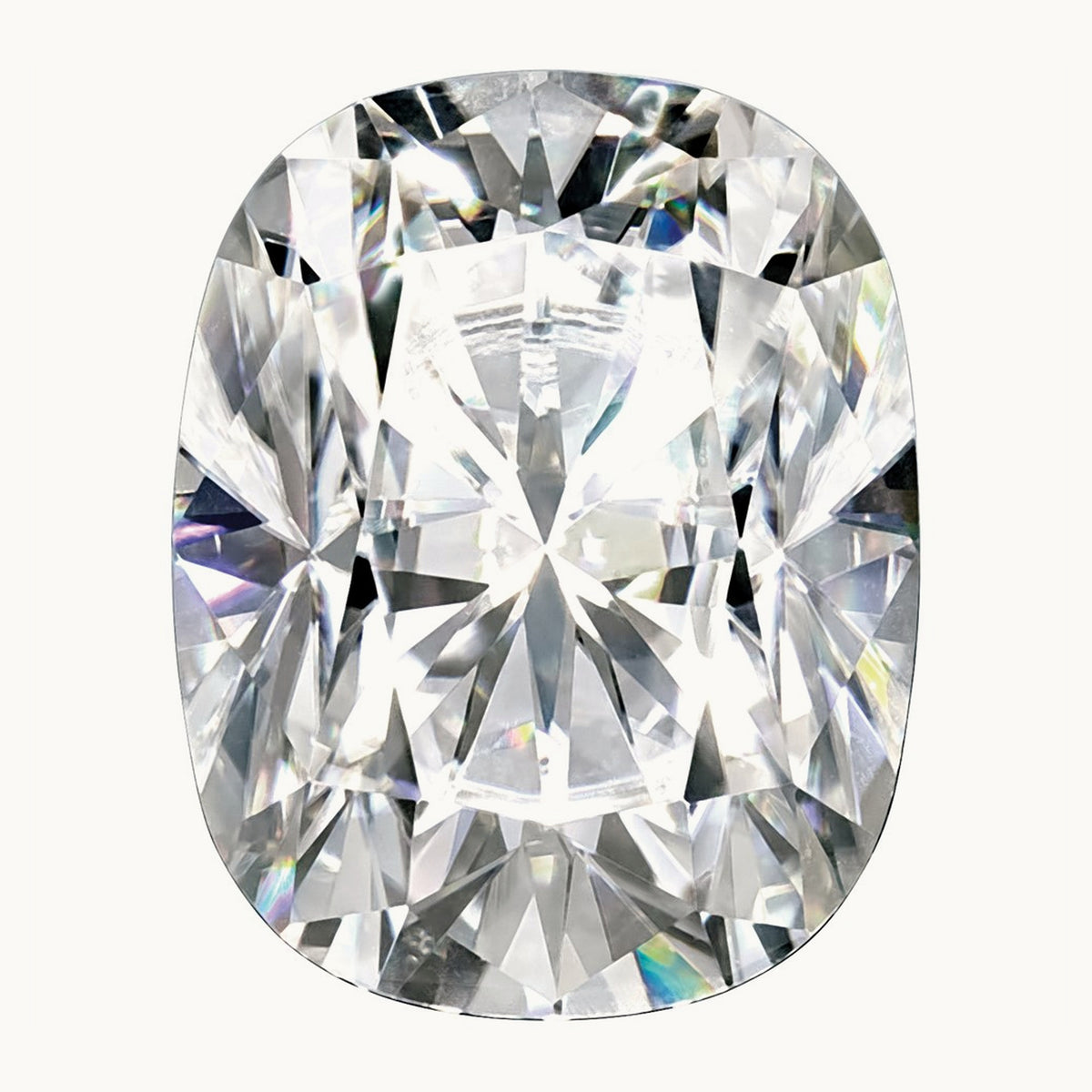 9x7mm Cushion Long True Light G-H-I Moissanite