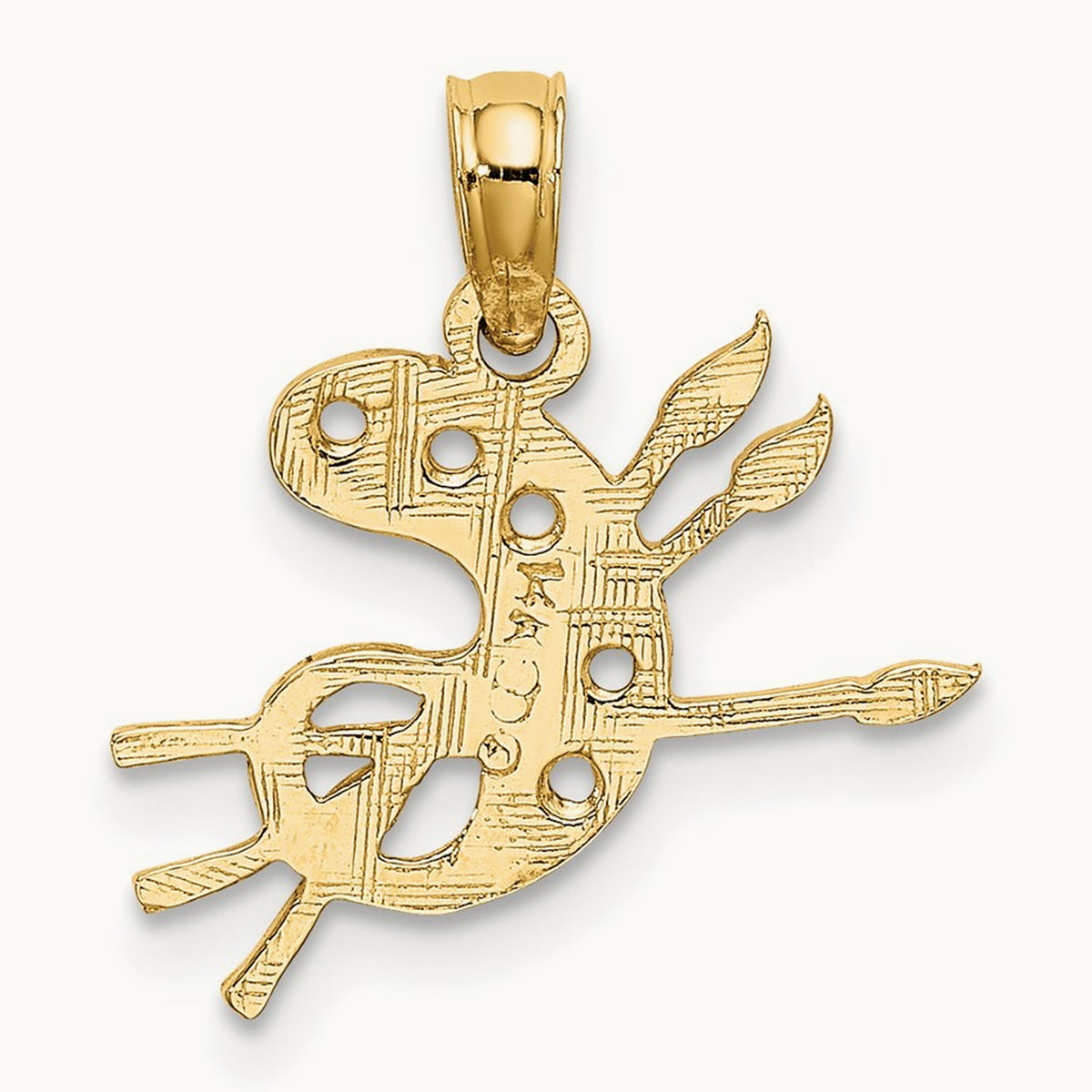Paint Pallet Charm, 14K