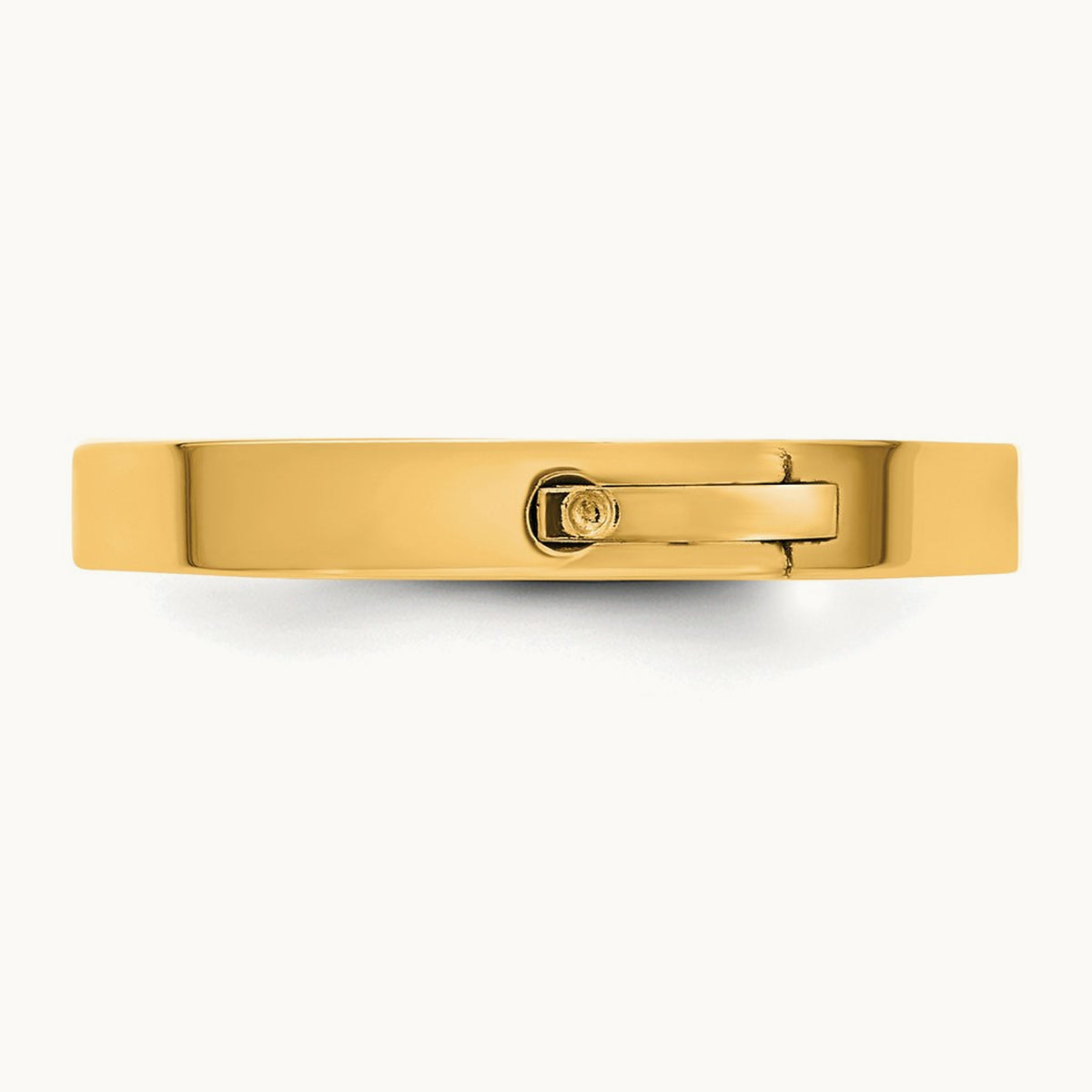 CLIQ Hinged Flat Wedding Band, 3mm, 14K Yellow Gold
