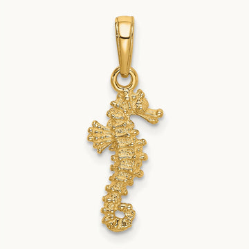 Seahorse Pendant, 14K