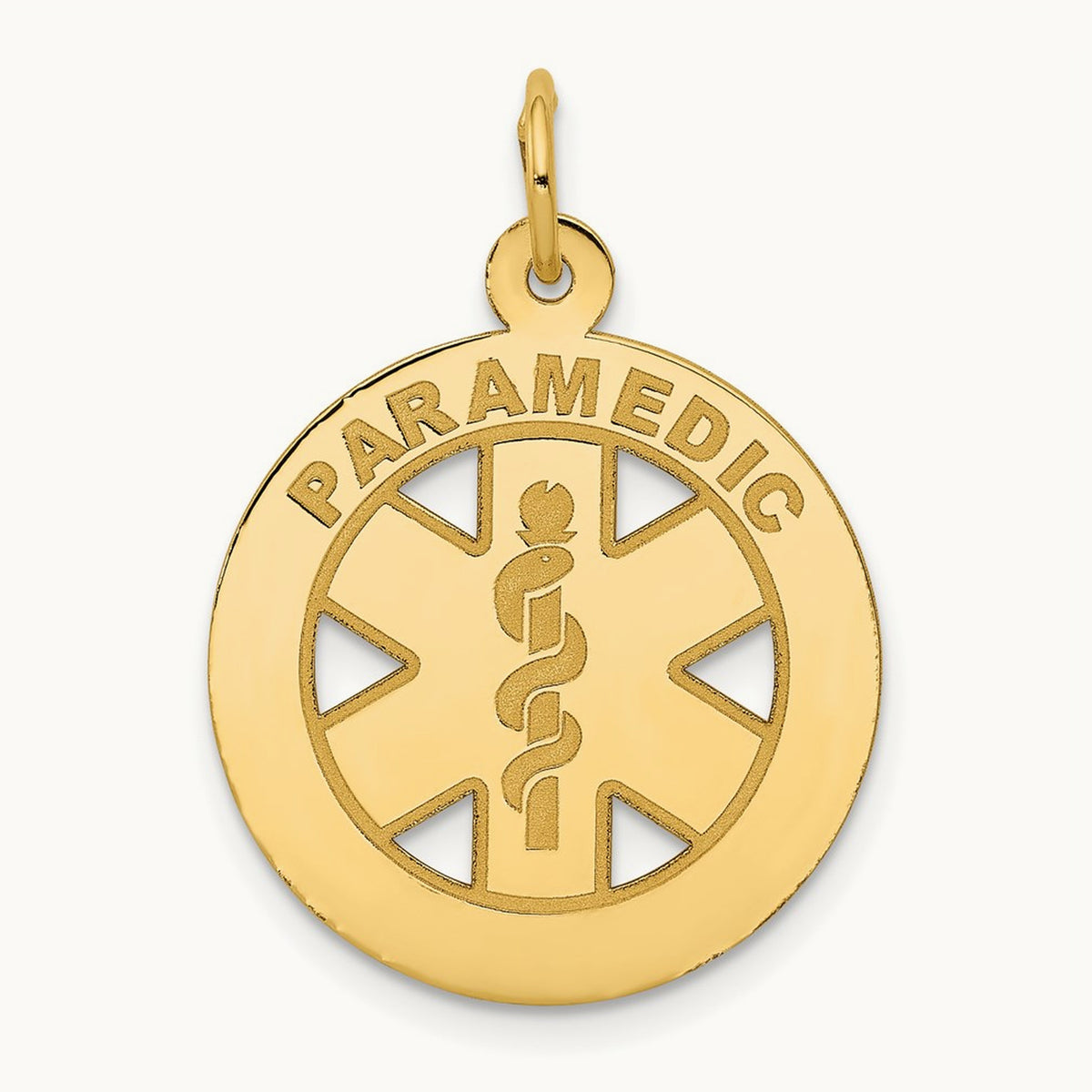 Medium PARAMEDIC Medical Pendant, 14K