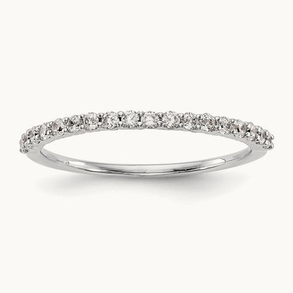 Diamond Wedding Band, 14K White Gold