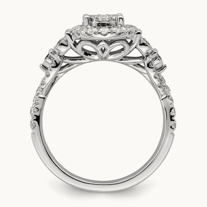 Cluster Engagement Ring, 1.00 ct tw Lab-Grown Diamond