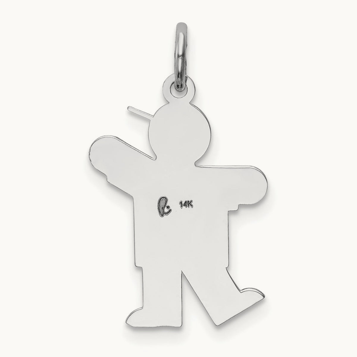 Kid Charm — 14K White Gold