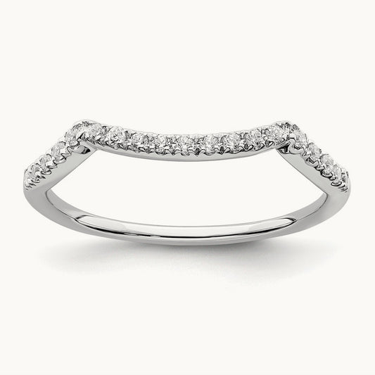 Contoured Diamond Band — photo set