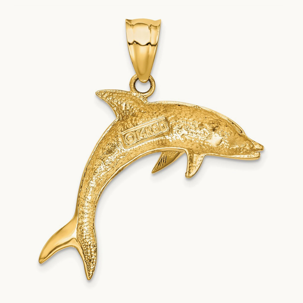 Dolphin Pendant, 14K