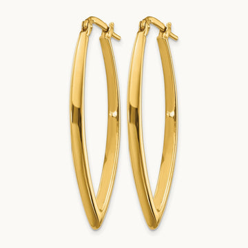 Polished Fancy Hoop Earrings — Leslie's — photo set