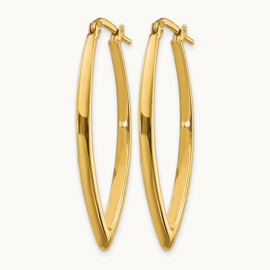 Polished Fancy Hoop Earrings — Leslie's — photo set