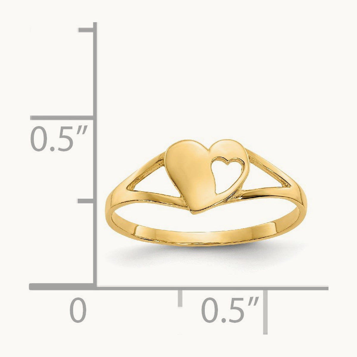 Madi K Heart Baby Ring, 14K