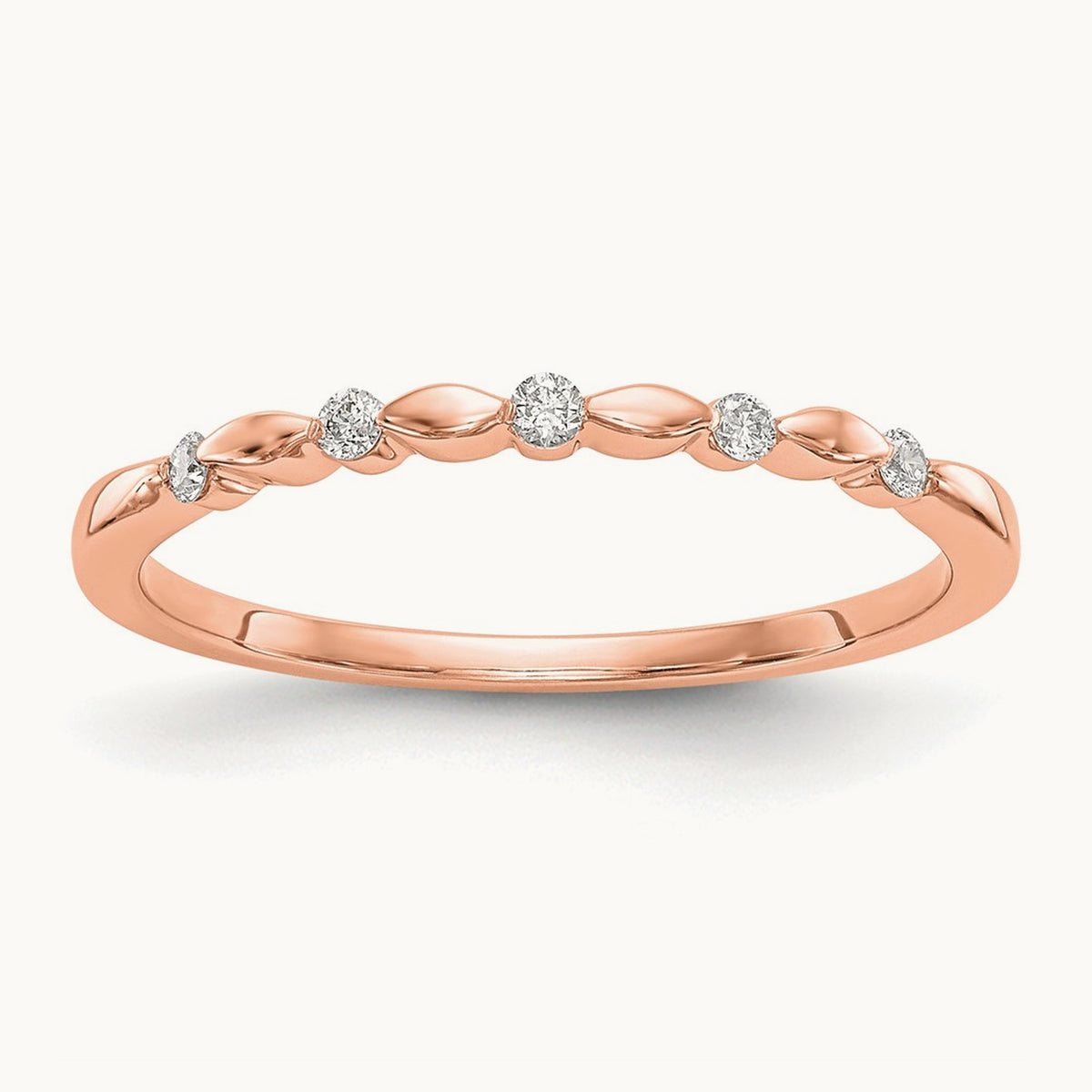 Diamond Band — 14K Rose Gold, 7