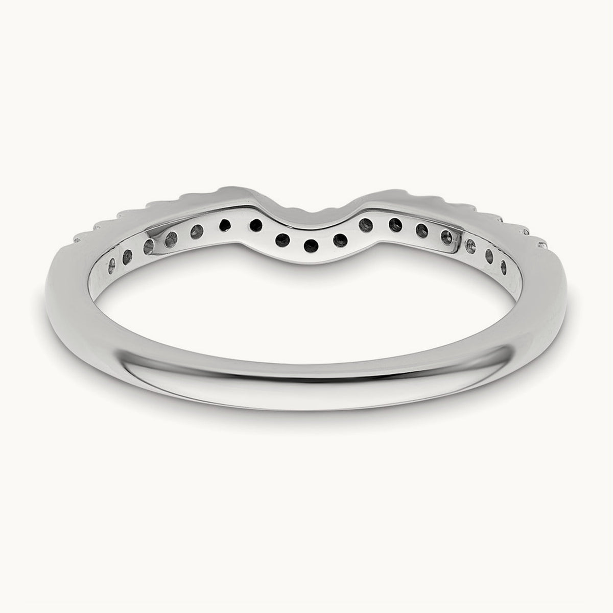 Diamond Wedding Band, 14K White Gold
