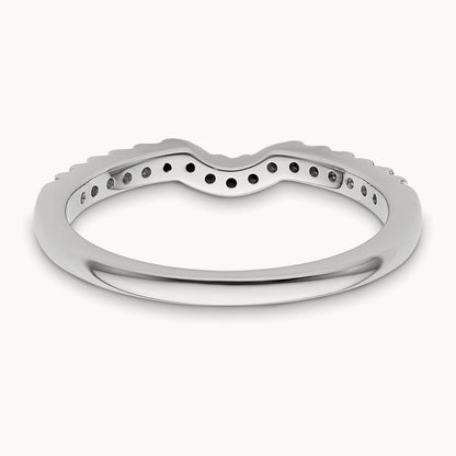 Diamond Wedding Band, 14K White Gold