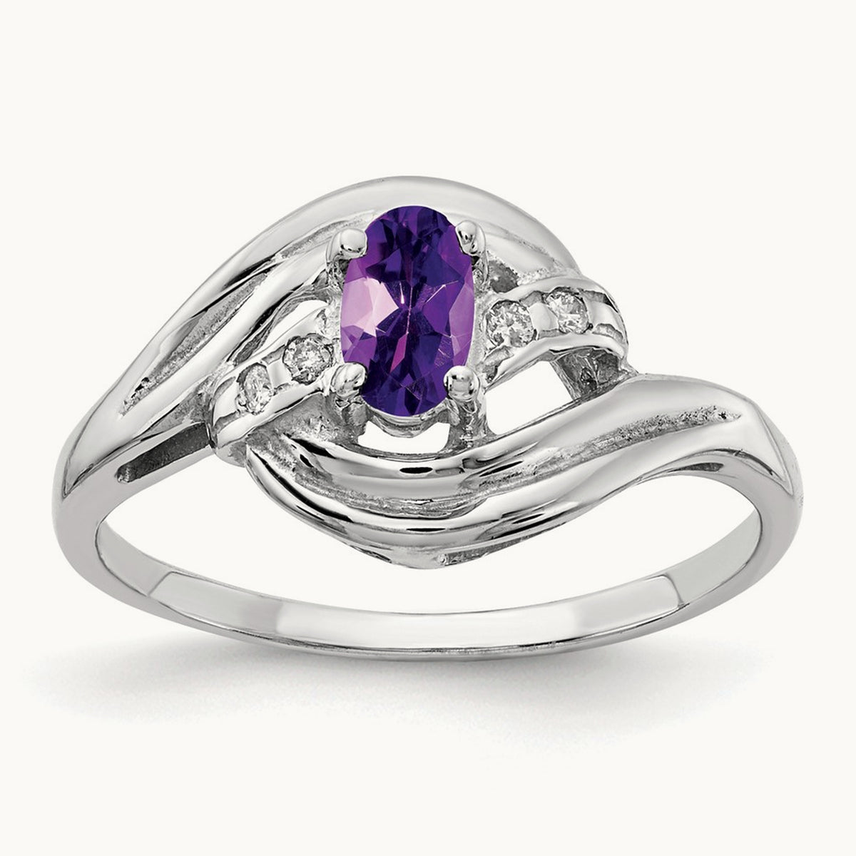 Amethyst Diamond ring — photo set