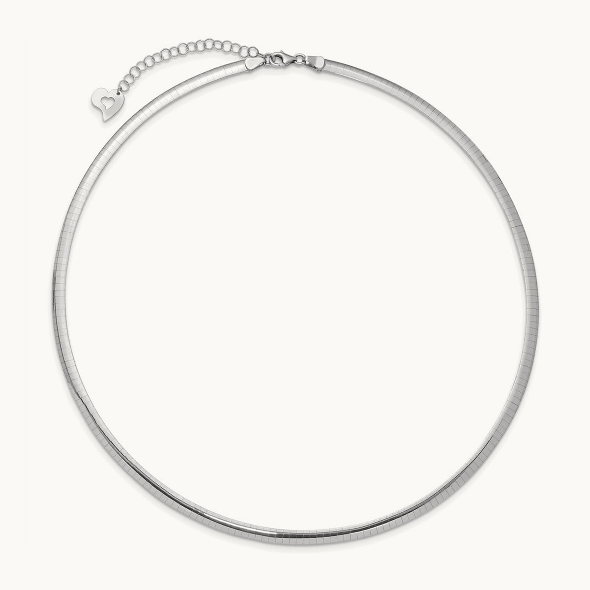 Lt Reversible Omega with extender Necklace — 18mm, 4mm