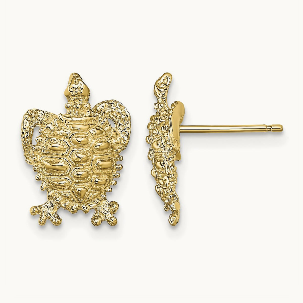 Turtle Post Earrings — photo set