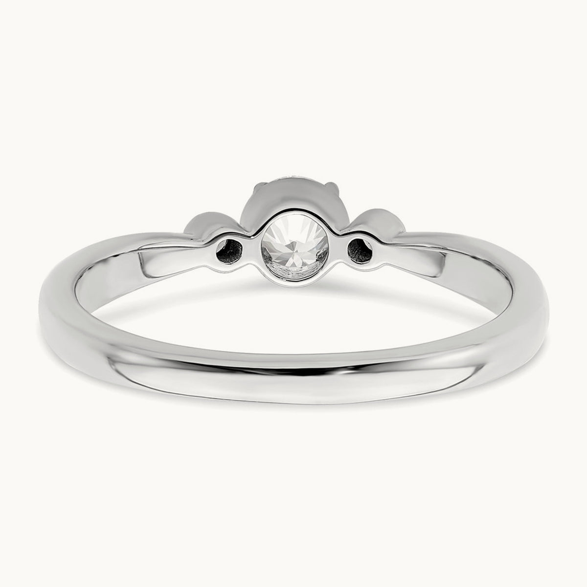 Petite Engagement Ring, 0.25 ct tw Lab-Grown Diamond — 14K White Gold