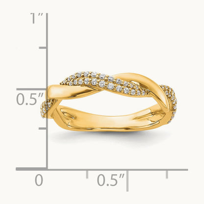 Polished Diamond Fashion Ring, 14K