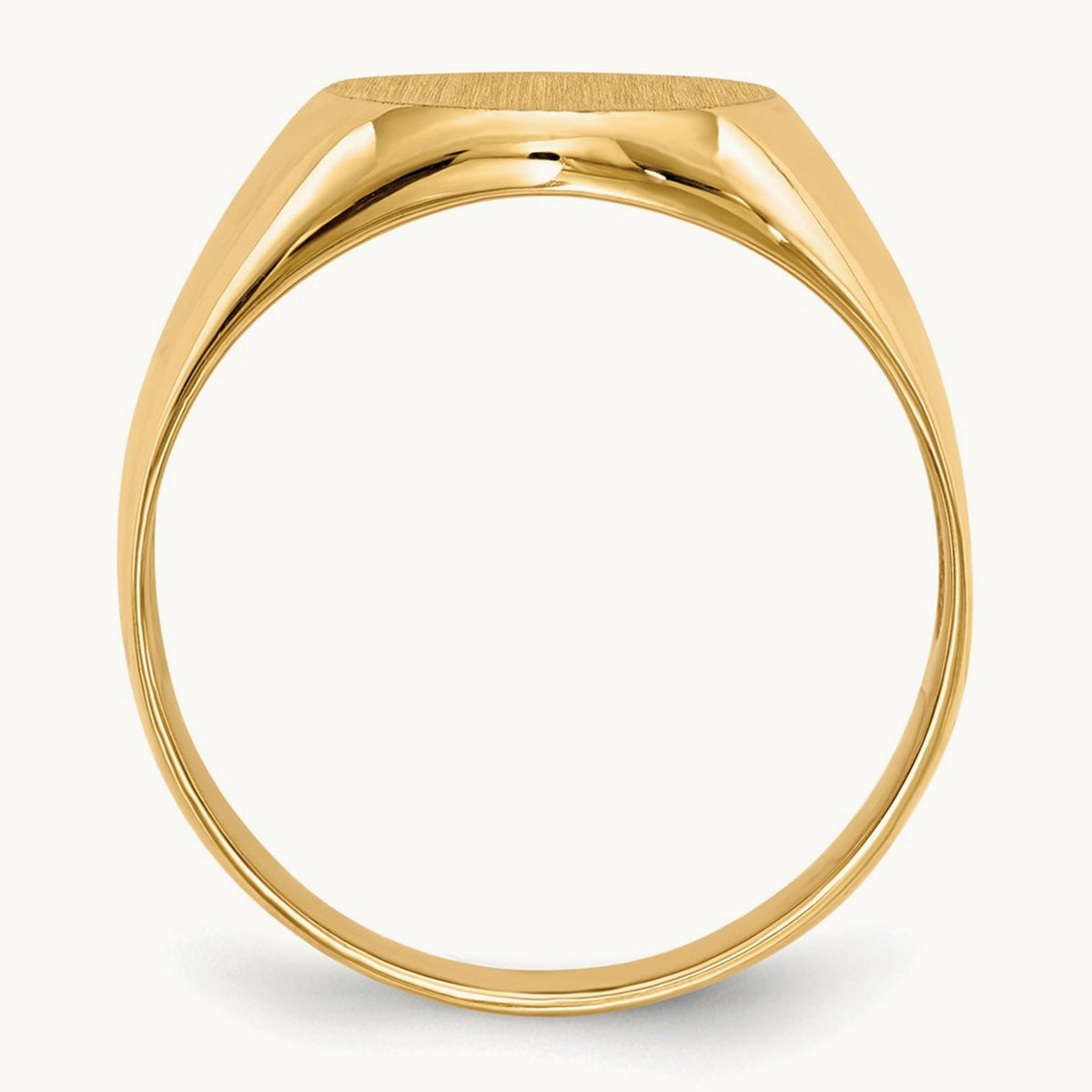 Open Back Mens Signet Ring — photo set