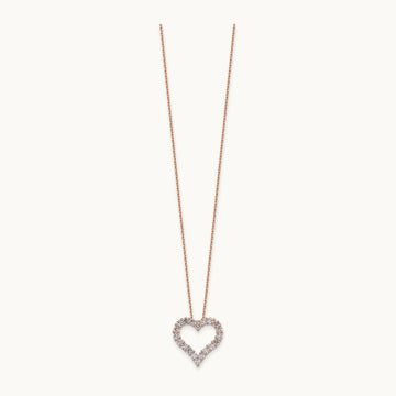 Heart Necklace, 1.00 ct tw Lab-Grown Diamond