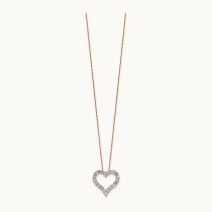 Heart Necklace, 1.00 ct tw Lab-Grown Diamond