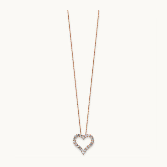 Heart Necklace, 1.00 ct tw Lab-Grown Diamond