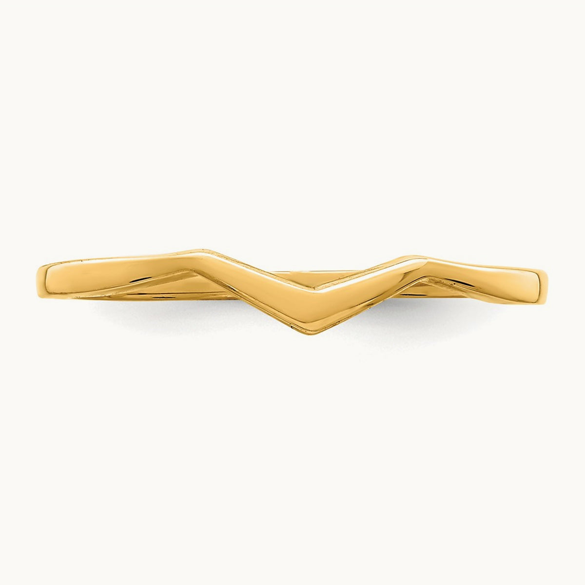 Chevron Ring — 14K Yellow Gold