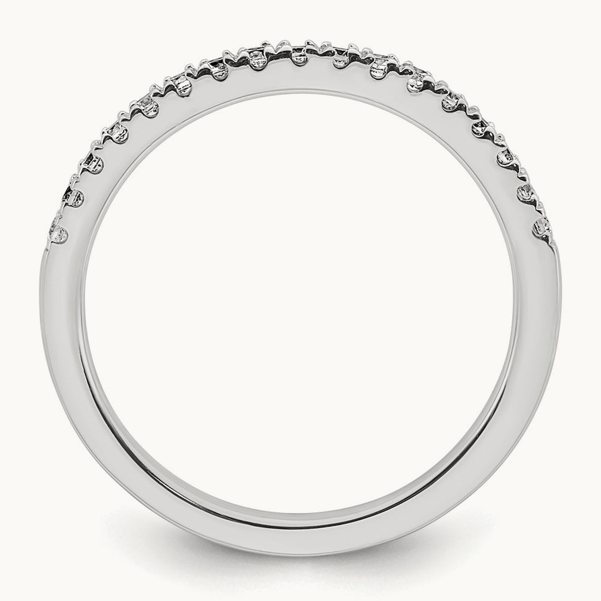 Diamond Wedding Band, 14K White Gold