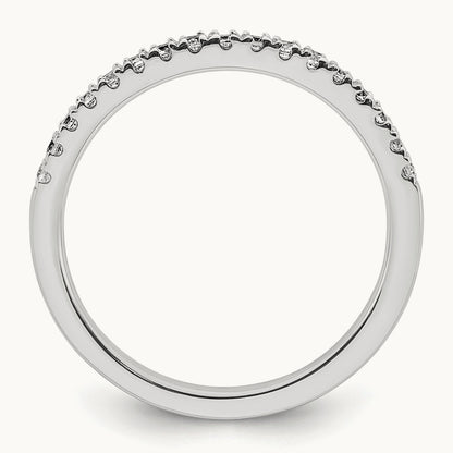 Diamond Wedding Band, 14K White Gold