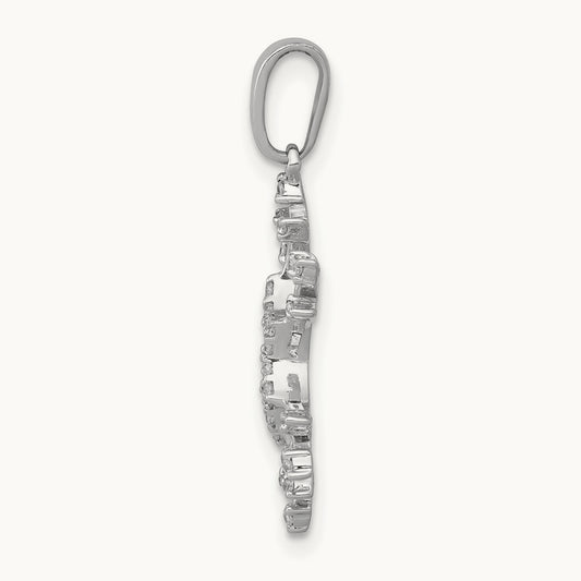 Diamond Snowflake Pendant — 19.3mm