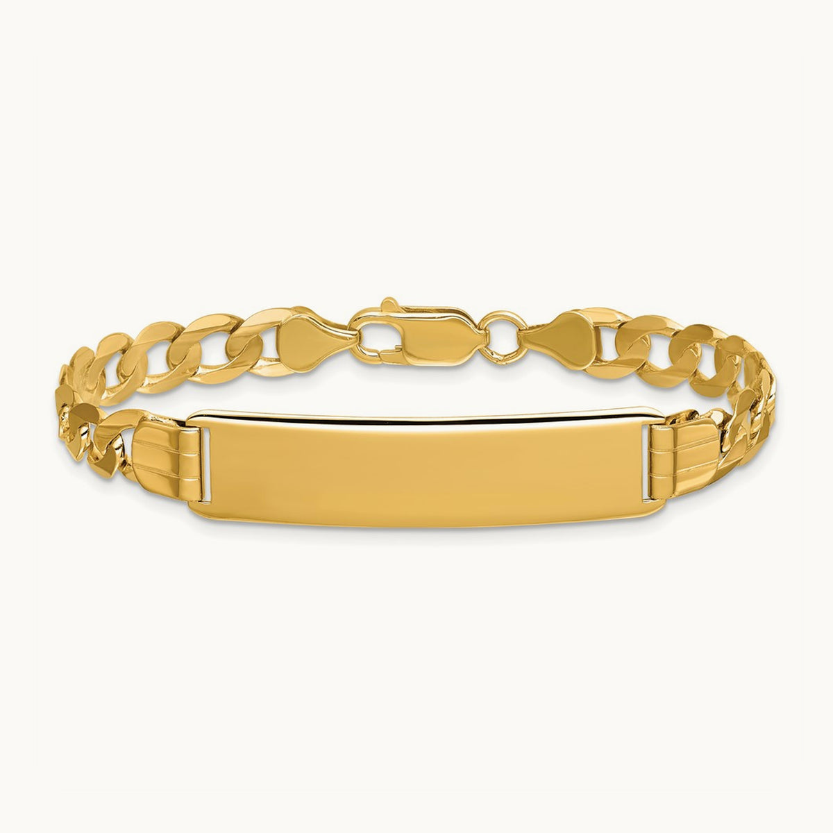 Curb Link ID Bracelet, 14K