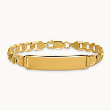 Curb Link ID Bracelet, 14K
