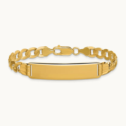 Curb Link ID Bracelet, 14K