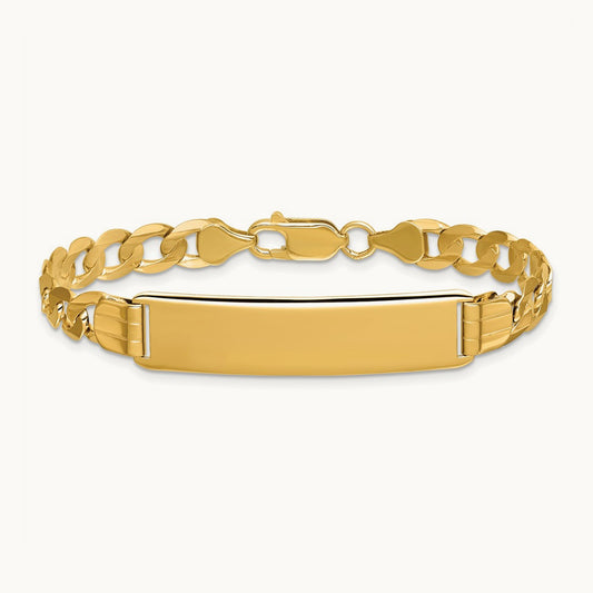 Curb Link ID Bracelet, 14K