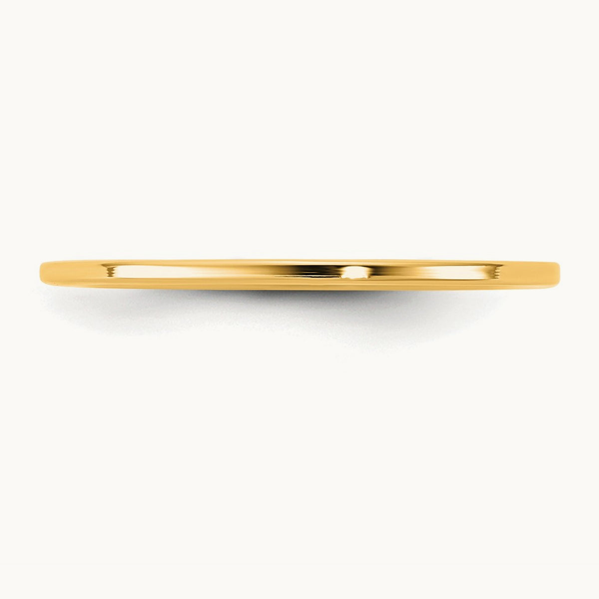 Standard Flat Comfort Fit Band, 1mm, 10K Yellow Gold