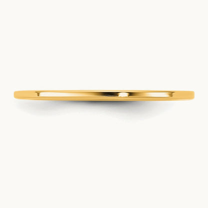 Standard Flat Comfort Fit Band, 1mm, 10K Yellow Gold